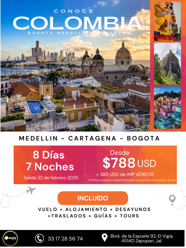 Viaja a Colombia