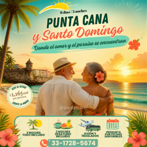 6 DÍAS PUNTA CANA Y SANTO DOMINGO